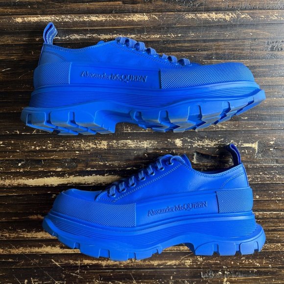 ALEXANDER MCQUEEN (627225) Men's Tread Slick Shoes Blue Size: US 7 - Picture 2 of 7